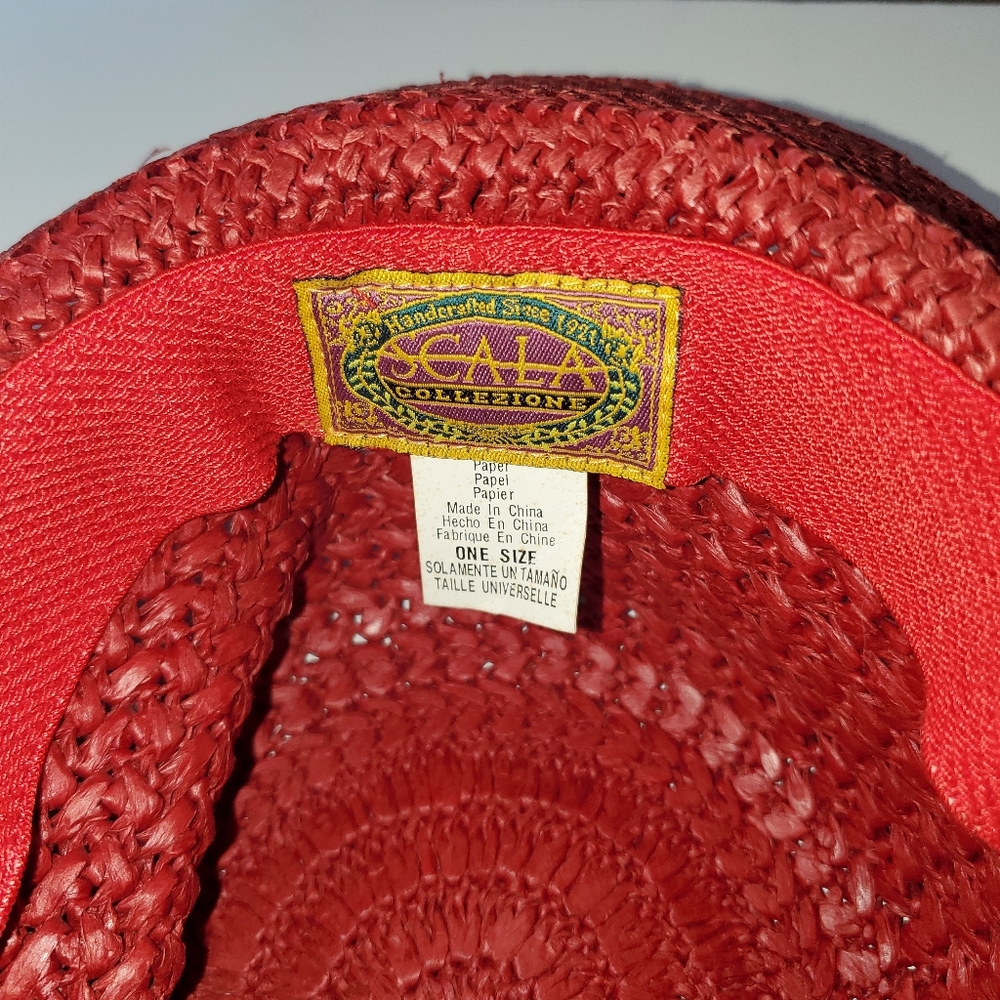 Scala Collection Hat Crocheted Raffia - image 3